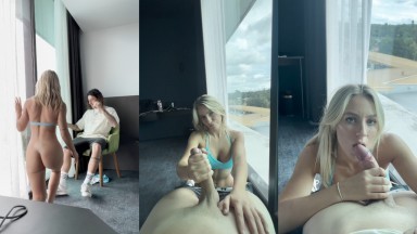 Rebecca McLeod - Hotel Handjob And Blowjob